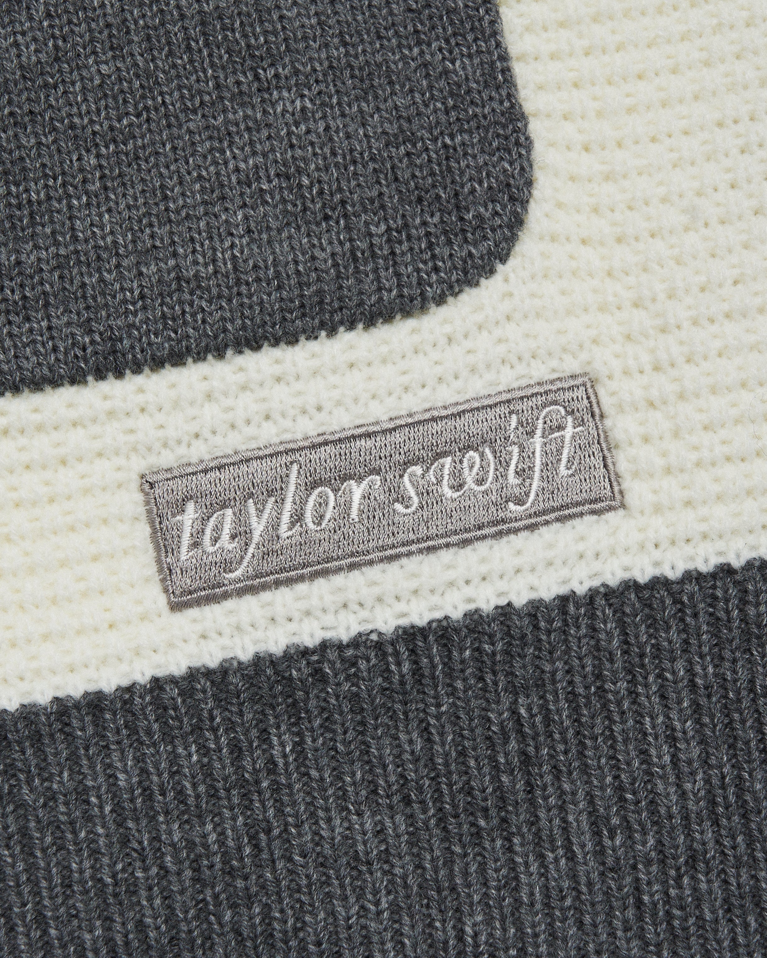 Folklore Album Quarter Zip Up Sweater - Image 4