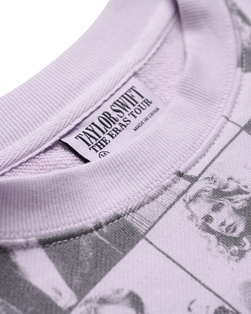Taylor Swift | The Eras Tour Cropped Lavender Pullover - Image 3