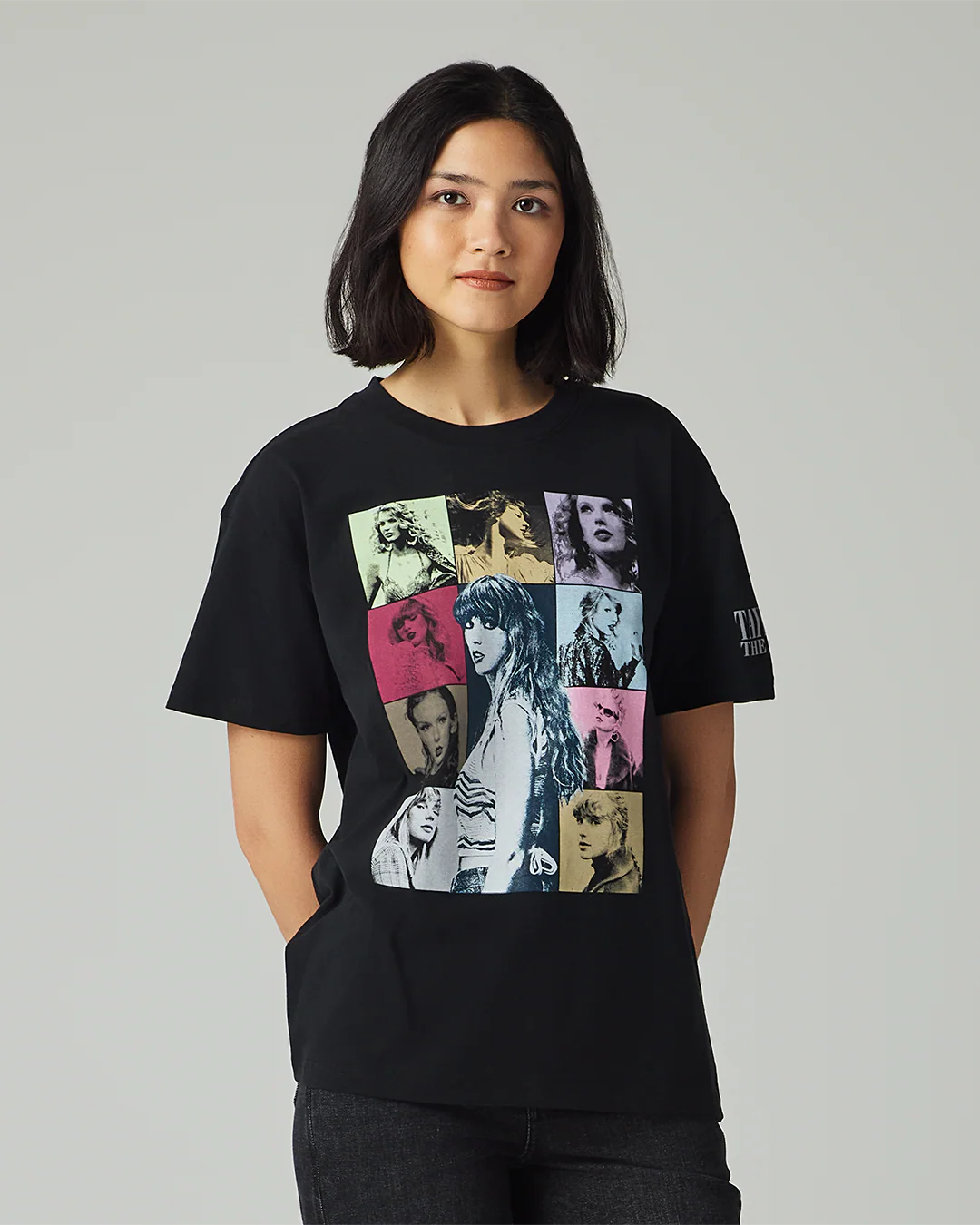 Taylor Swift | The Eras Tour Through LA Black T-Shirt - Image 7