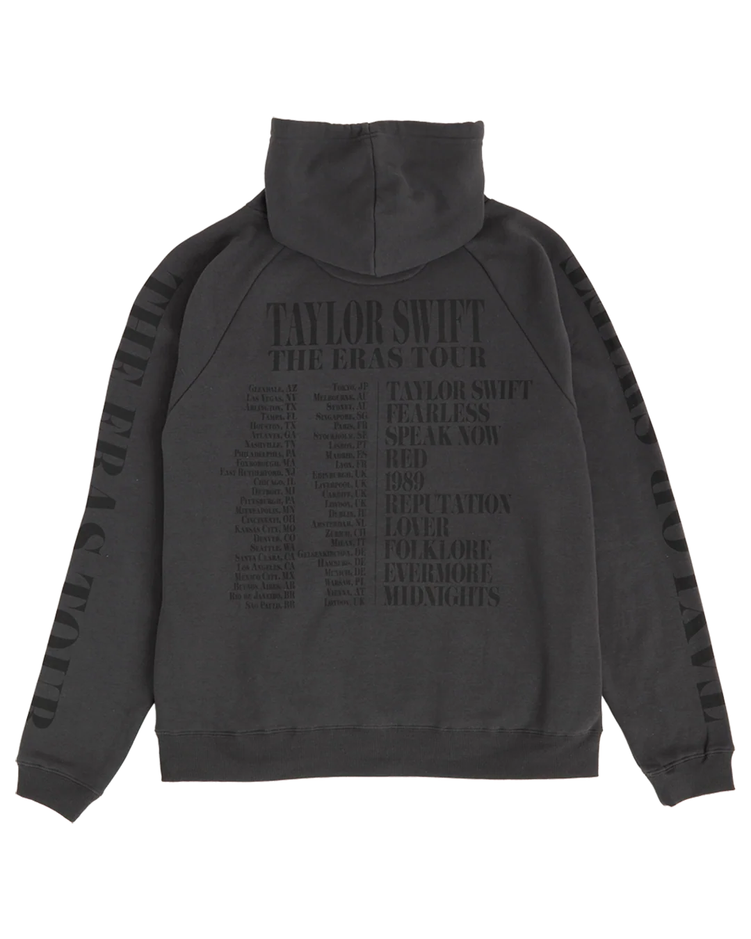 Taylor Swift | The Eras Tour Through London Black Hoodie
