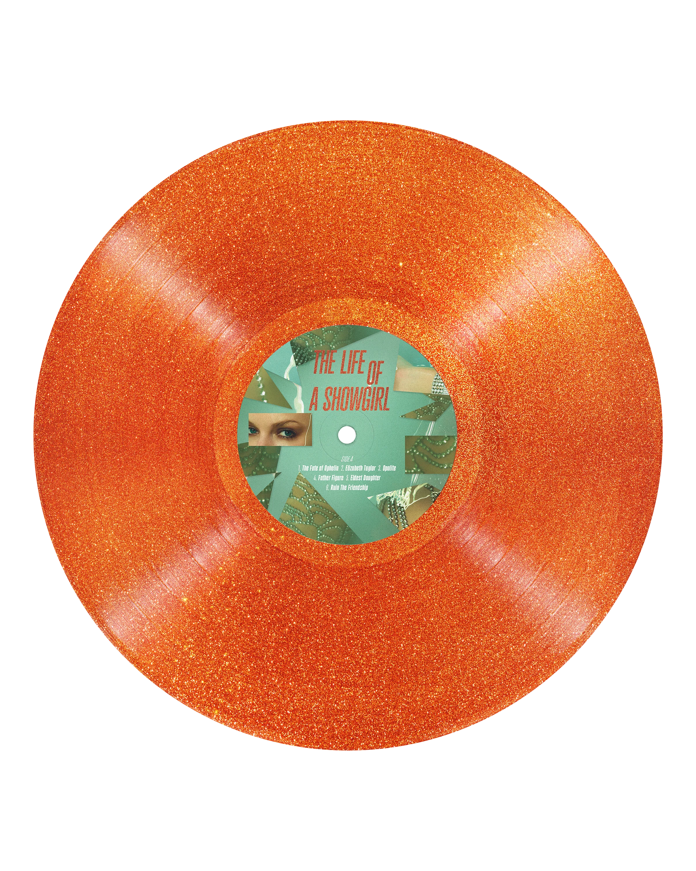 The Life of a Showgirl: Sweat and Vanilla Perfume Portofino Orange Glitter Vinyl - Image 3