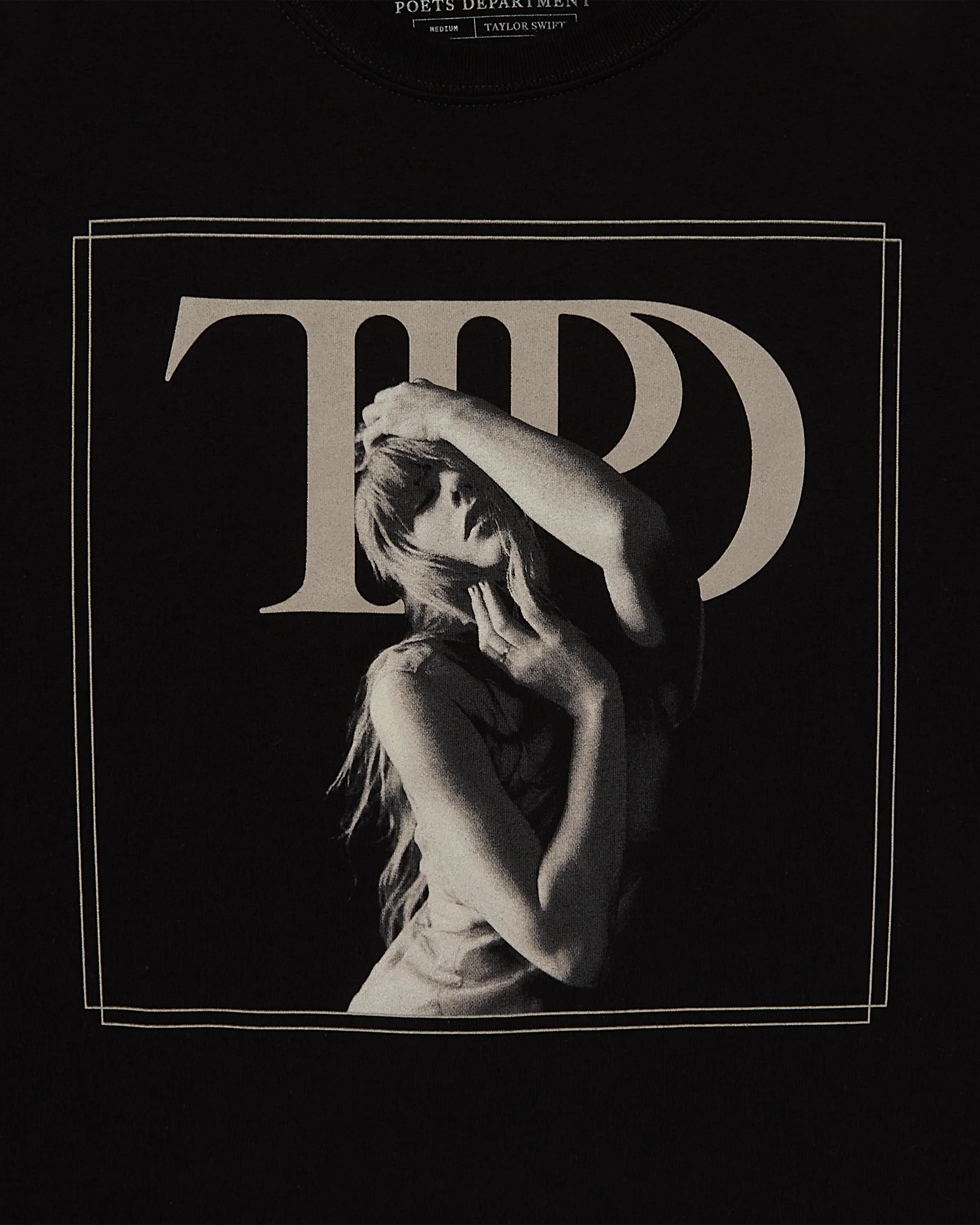The Tortured Poets Department Black Photo T-Shirt - Image 2