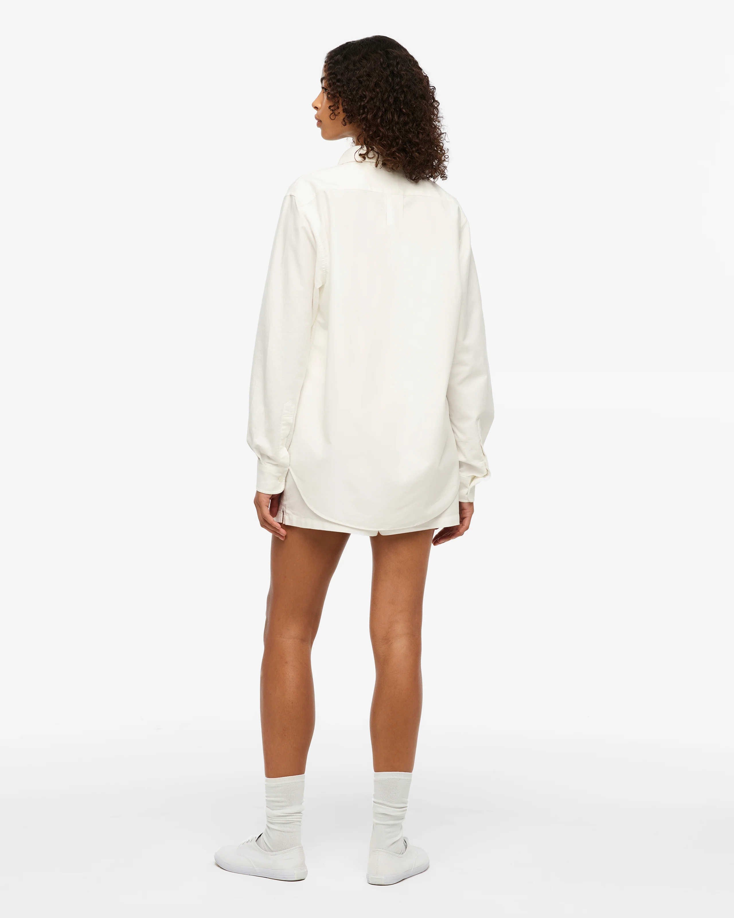 TS Crest White Oxford Shorts - Image 7