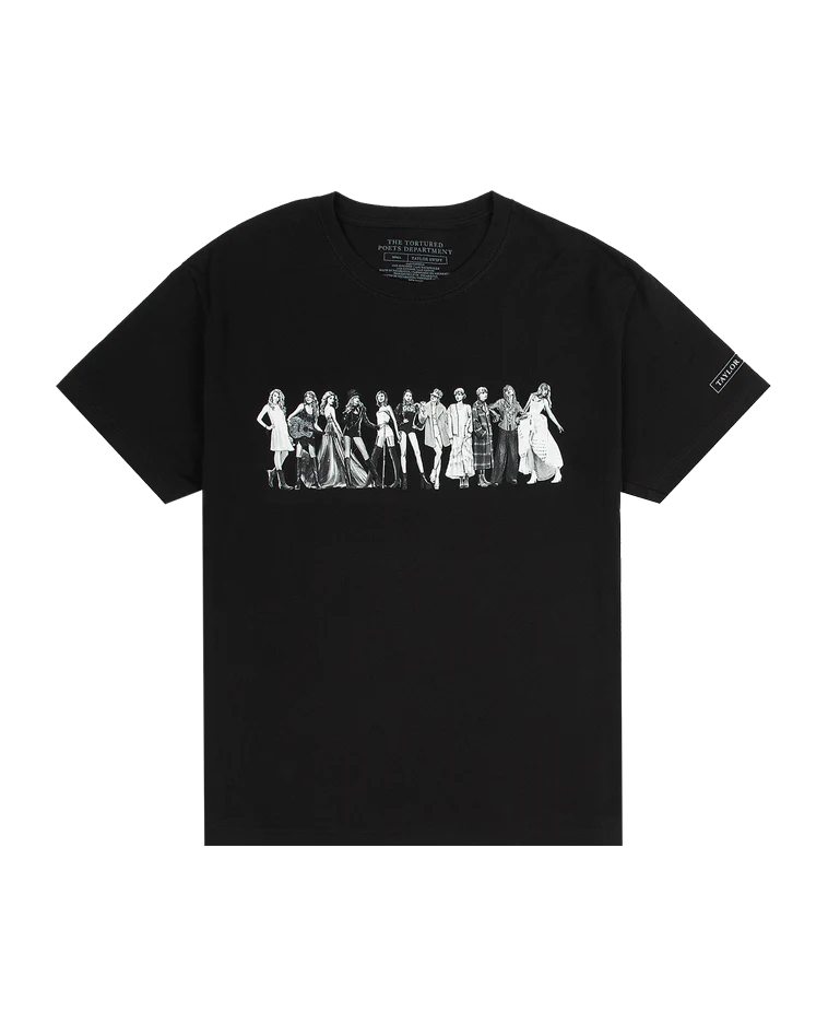 TTPD Eras Black T-Shirt
